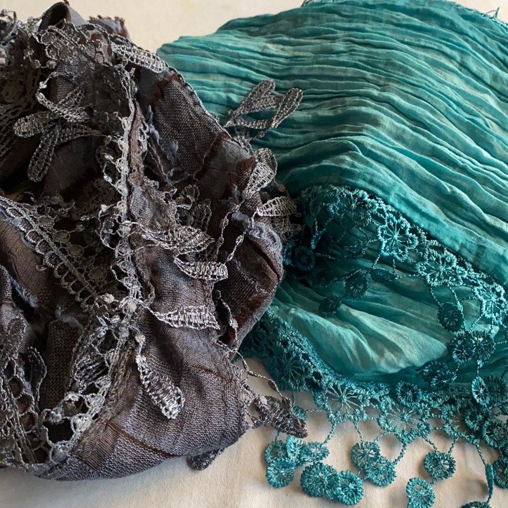 Feminine Scarves - Wear Together or Separate!